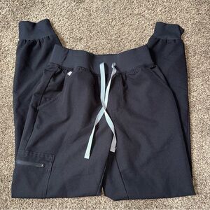 FIGS Zamora High Waisted Joggers Black